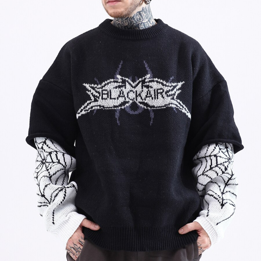 DRIPORA® Black Air Knitted Sweater