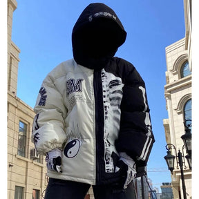 DRIPORA® Winter Jacket Skeleton Print
