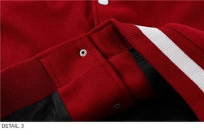 DRIPORA® Retro Embroidered Varsity Jacket