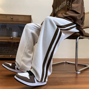DRIPORA® Loose Striped Corduroy Pants