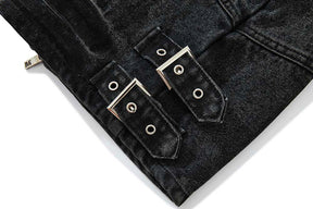 DRIPORA® Loose Vintage Washed Button Pants