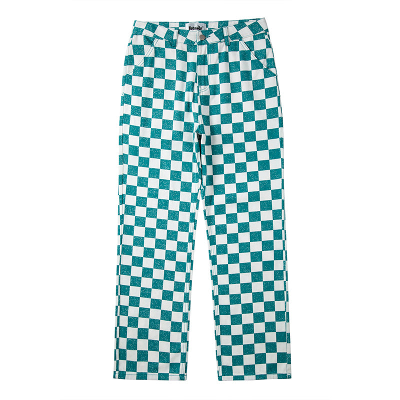 DRIPORA® Green Checker Pants