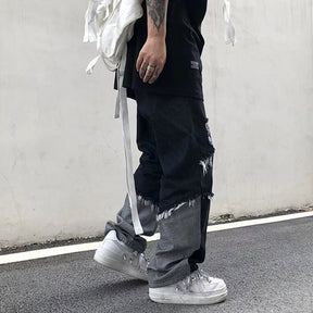 DRIPORA® Baggy Scratched Pants