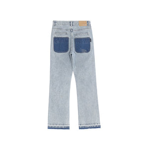 DRIPORA® Blue Streetwear Star Print Pants