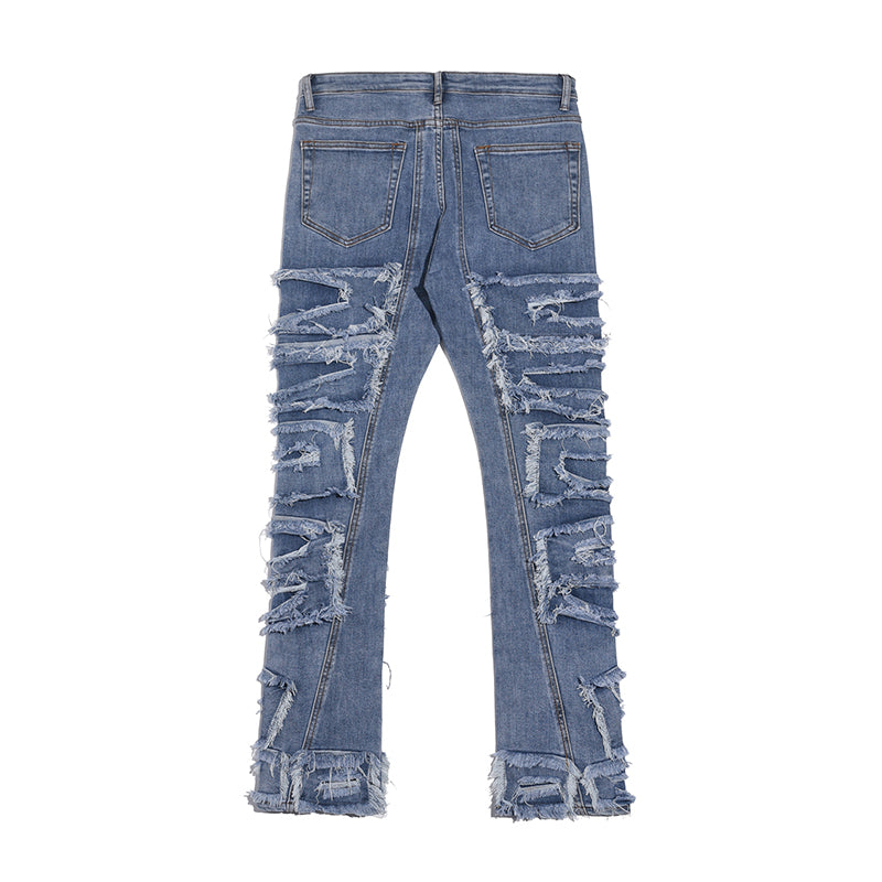 DRIPORA® Ripped Distressed Retro Jeans