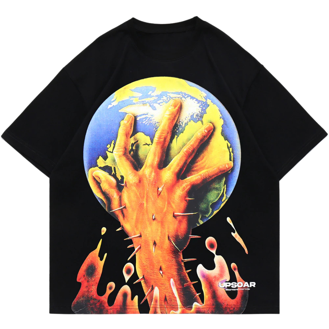 DRIPORA® Hand Earth Printed T-shirt