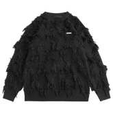 DRIPORA® Distressed Tassel Sweater